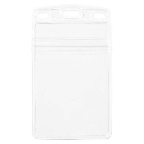 オープン　ＮＸ－１０９　名札用ケース　タテ名刺チャック付き１０枚