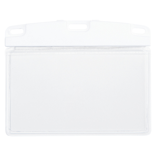 オープン　ＮＸ－１００－ＷＨ　名札用ケース　ソフト横名刺　１０枚　白