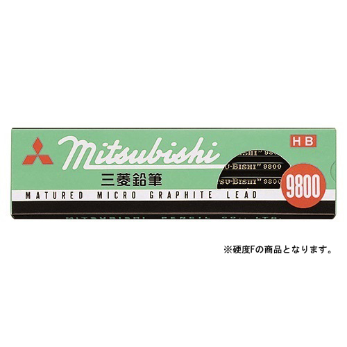 三菱鉛筆　Ｋ９８００Ｆ　六角事務用鉛筆９８００　Ｆ　（１２本入）