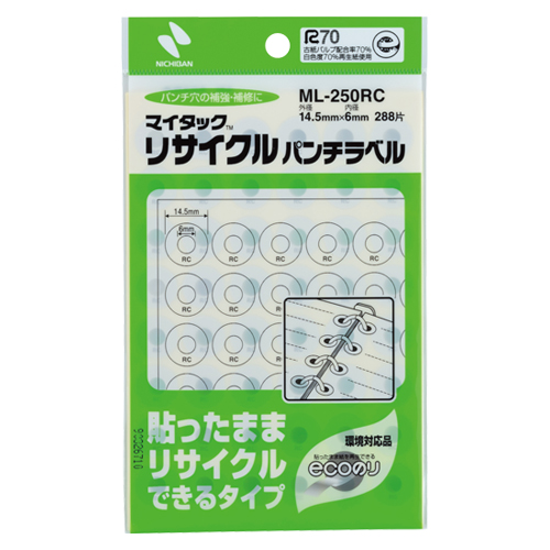 ニチバン　ＭＬ－２５０ＲＣ　パンチラベル　ＭＬ－２５０ＲＣ