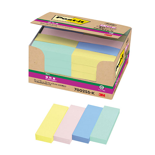 スリーエム　７００２ＳＳ－Ｋ　ポストイットパワーパック強粘着見出５０個