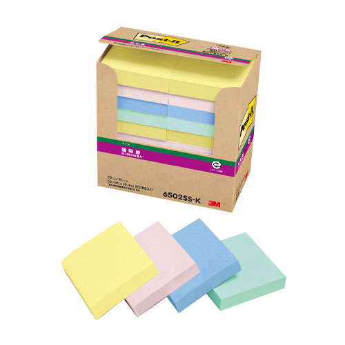 スリーエム　６５０２ＳＳ－Ｋ　ポストイットパワーパック強粘着ノート２０