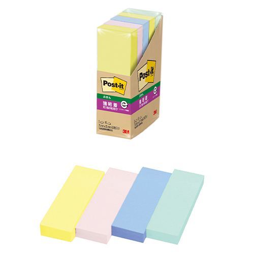 スリーエム　５００－５ＳＳＡＰ　ポストイット強粘着付箋５個パステル４混色