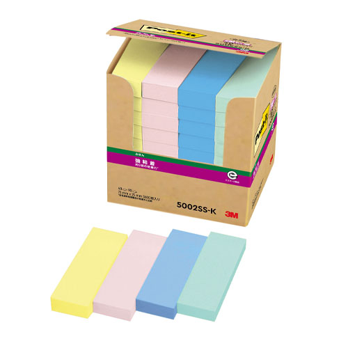 スリーエム　５００２ＳＳ－Ｋ　ポストイットパワーパック強粘着付箋４０個