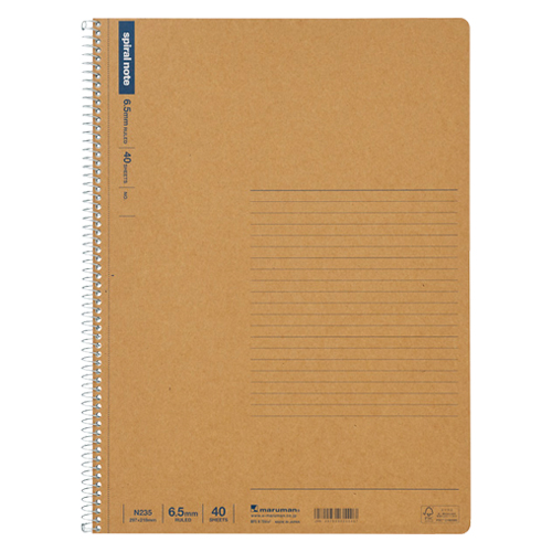 マルマン　Ｎ２３５　Ａ４　スパイラルノート　６．５㎜　４０枚