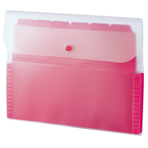 セキセイ　ＡＣＴ－３９１２－２３　ドキュメントホルダー１２仕切り　ローズ