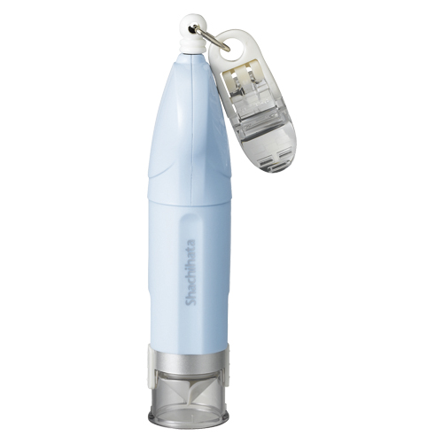 シヤチハタ　ＸＬ－ＣＲ１／ＭＯ　キャップレス９リール式　ペールブルー