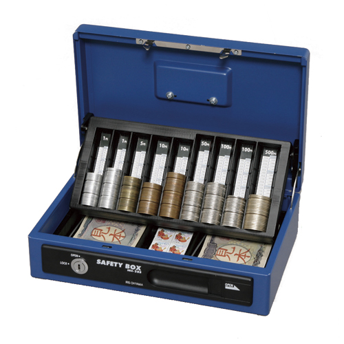 アイリスオーヤマ　ＳＢＸ－Ａ５Ｓブルー　手提げ金庫Ａ５スリム　ブルー