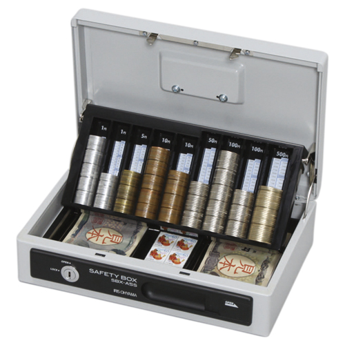 アイリスオーヤマ　ＳＢＸ－Ａ５Ｓグレー　手提げ金庫Ａ５スリム　グレー