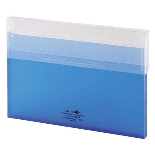 リヒトラブ　Ａ－５０３５－８　コングレスケース　Ａ４　青