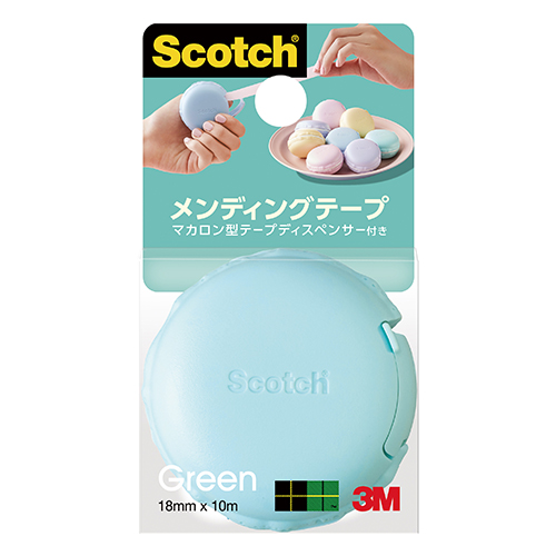 スリーエム　８１０ＭＣＲ－ＧＲ　スコッチ　メンディングテープマカロン型