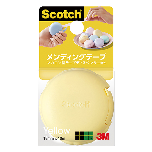 スリーエム　８１０ＭＣＲ－ＹＬ　スコッチ　メンディングテープマカロン型