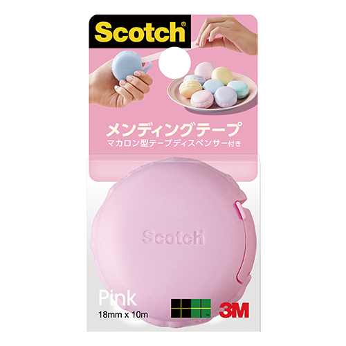 スリーエム　８１０ＭＣＲ－ＰＫ　スコッチ　メンディングテープマカロン型