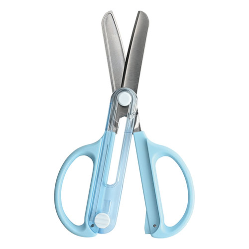 クツワ　ＳＳ１２２Ｌ　キャップ一体こどもハサミ（左手用）