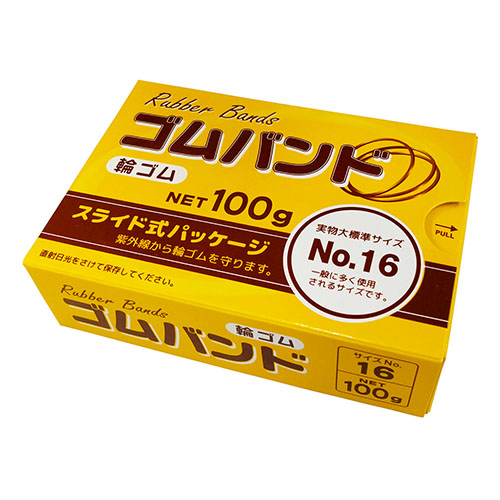 たんぽぽ　１０９９９１１７０　ゴムバンド　スライド式パッケージ１００ｇ
