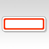 ニチバン　ＭＬ－１０６Ｒ　マイタックラベル　ＭＬ－１０６Ｒ　赤枠