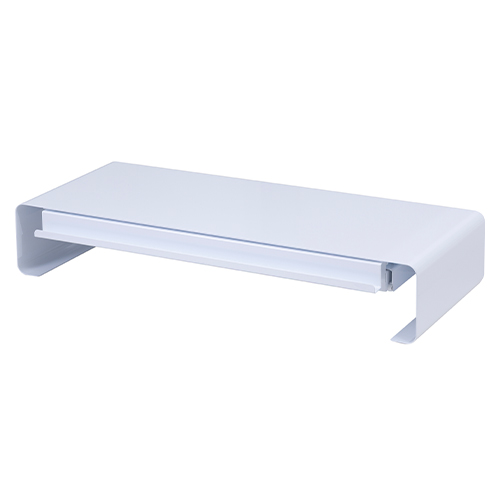 エヌケイ　ＭＨＤ－１００－Ｗ　モニタースタンド（引出付）　ホワイト