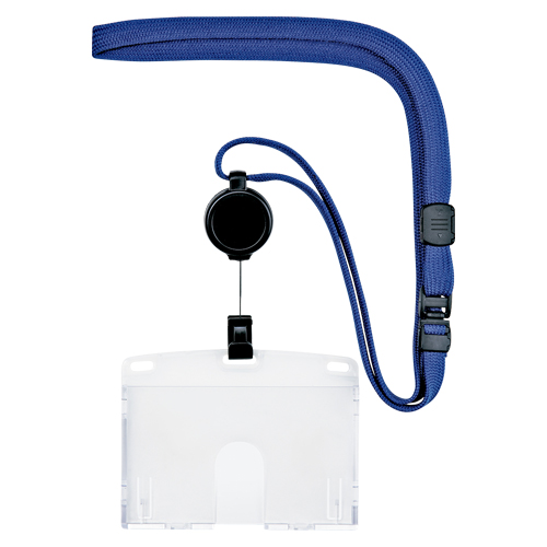 オープン　ＮＬ－７Ｐ－ＢＵ　吊り下げ名札リール式　ハードＩＤ　１枚