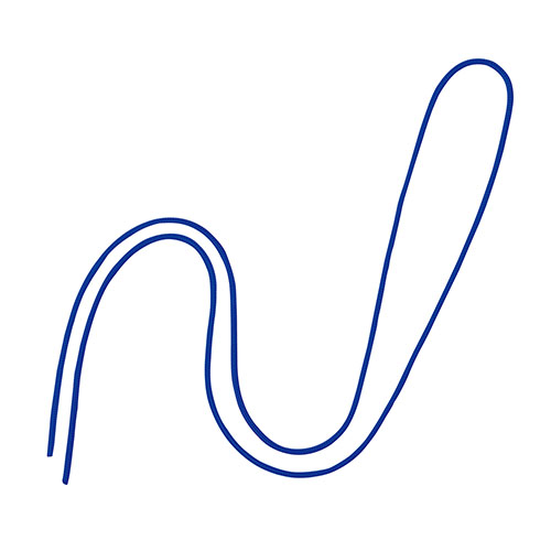 オープン　ＮＢ－３１２－ＢＵ　丸紐　１００本　青