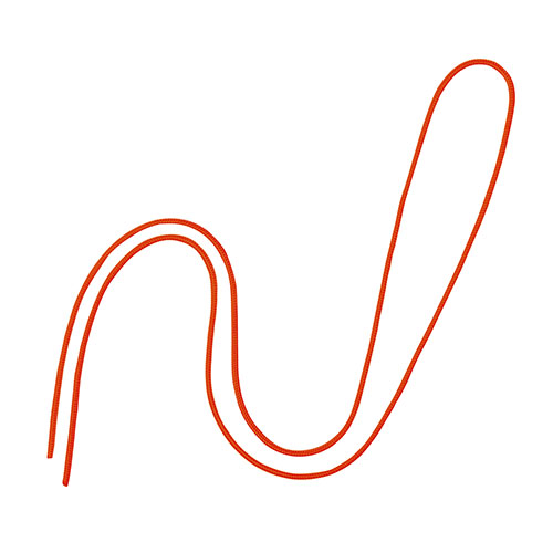 オープン　ＮＢ－３１２－ＲＧ　丸紐　１００本　橙