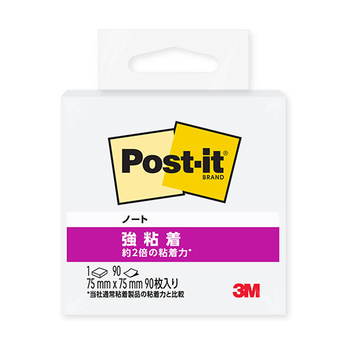 スリーエム　６５４ＳＳ－Ｗ　ポストイット　強粘着ノート