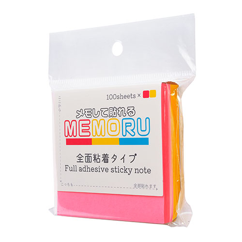 ビュートン　ＺＮ－７５ーＰＹ　メモる全面粘着ふせん７５×７５ＰＫ×ＹＥ