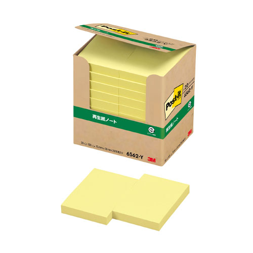 スリーエム　６５６２－Ｙ　ポストイット　経費節減再生紙パワーＰ
