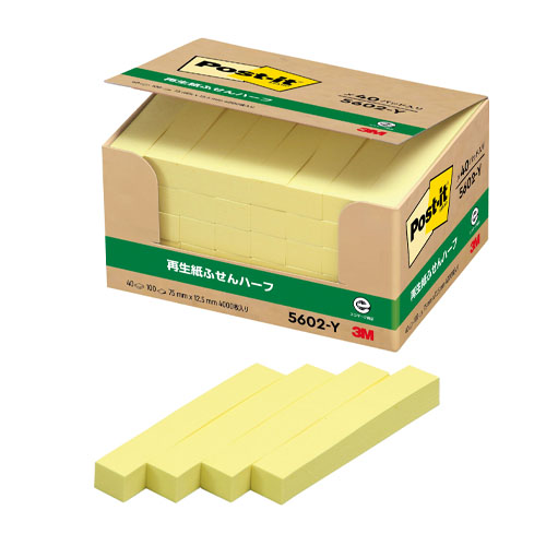 スリーエム　５６０２－Ｙ　ポストイット経費節減再生紙パワーパック