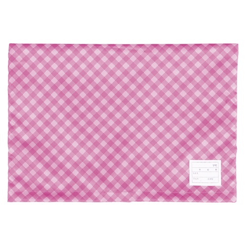 ナカバヤシ　ＢＺＫ－１０２－Ｐ　防災ずきん用カバー／チェック／ピンク