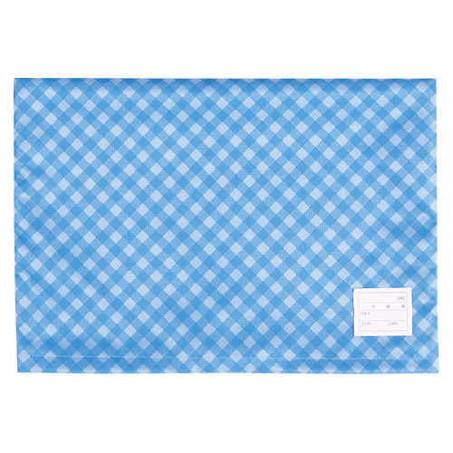 ナカバヤシ　ＢＺＫ－１０２－Ｂ　防災ずきん用カバー／チェック／ブルー