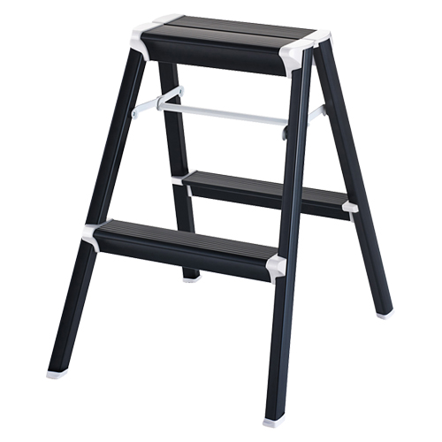 長谷川工業　１６５２６　アルミ踏み台　２段　ＳＫ２．０－０６ＢＫ