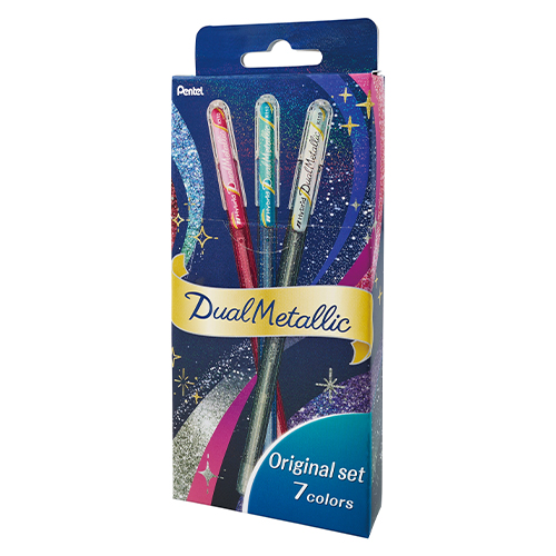 ぺんてる　Ｋ１１０－Ｄ７ＳＴＡ　デュアルメタリック　７色セットＡ