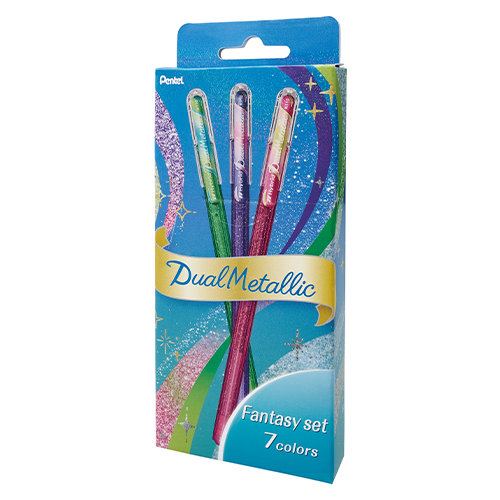 ぺんてる　Ｋ１１０－Ｄ７ＳＴＢ　デュアルメタリック　７色セットＢ