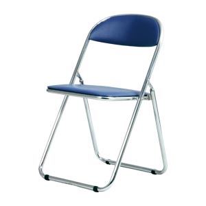 弘益　ＳＦＣ－２Ｍ（ＢＬ）　折りたたみチェア（メッキフレーム）