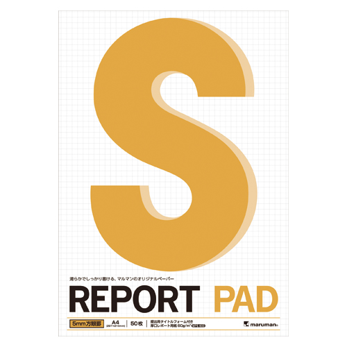 マルマン　Ｐ１４４Ａ　Ａ４レポートパッド５ミリ方眼罫