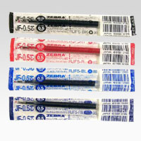 ゼブラ　ＲＪＦ５－ＦＢ　水性ボールペン替芯ＪＦ－０．５芯　ＦＢ