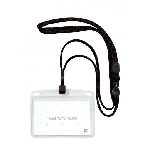 オープン　ＮＬ－２２Ｐ－ＢＫ　吊り下げ名札名刺１枚　黒