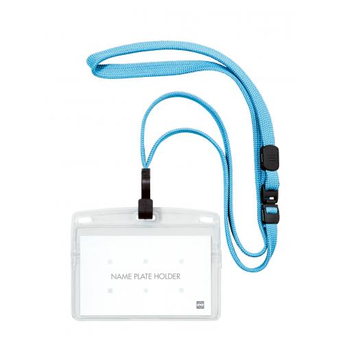 オープン　ＮＬ－２２Ｐ－ＭＢＵ　吊り下げ名札名刺１枚　ミントブルー