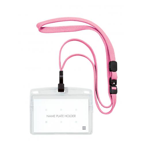 オープン　ＮＬ－２２Ｐ－ＦＰＫ　吊り下げ名札名刺１枚　フレッシュピンク