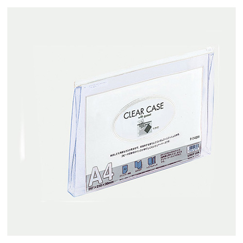 リヒトラブ　Ｆ－７４ＳＭシロ　クリヤーケース　マチ付　Ａ４　白