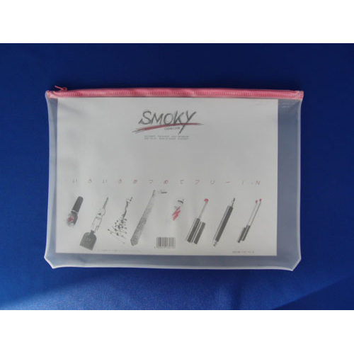 リヒトラブ　Ｆ－２６７モモ　クリヤーケース　スモーキィＡ４　桃