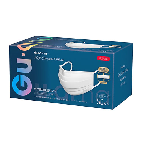 青山通商　５２１００４　グディナ　やわらか快適不織布マスク