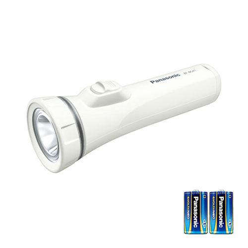 パナソニック　ＢＦ－ＢＧ４１Ｋ－Ｗ　ＬＥＤ懐中電灯　エボルタＮＥＯ乾電池付
