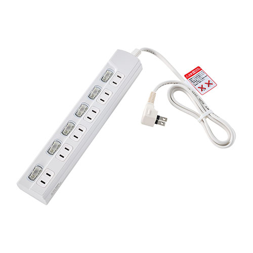 ＥＬＰＡ　ＷＬＫ－６１（Ｗ）　ＬＥＤスイッチ付タップ