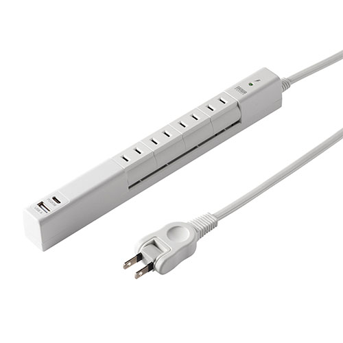 サンワサプライ　ＴＡＰ－Ｂ１１３ＵＣ－２Ｗ　回転タップ　ホワイト