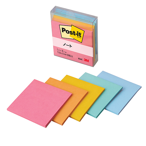 スリーエム　６５４ＭＣ　ポストイットノート　マルチカラー