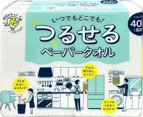 アスハピ　つるせるペーパータオル４００組