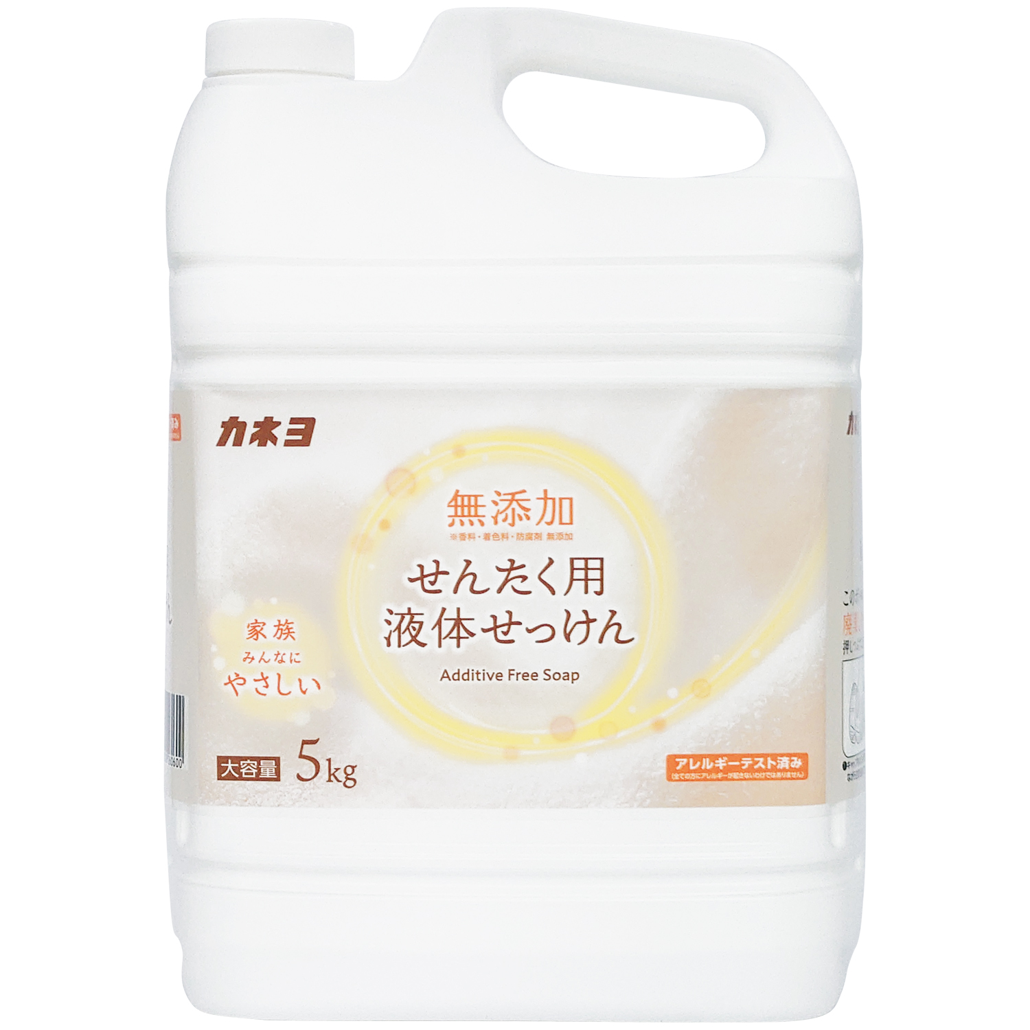無添加せんたく用液体石けん　５ｋｇ