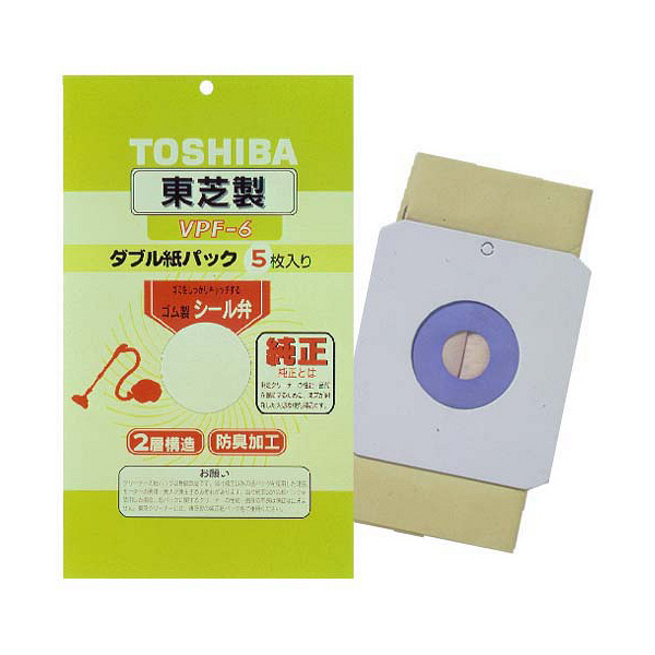 東芝　掃除機用紙パック　ＶＰＦー６　(５枚)