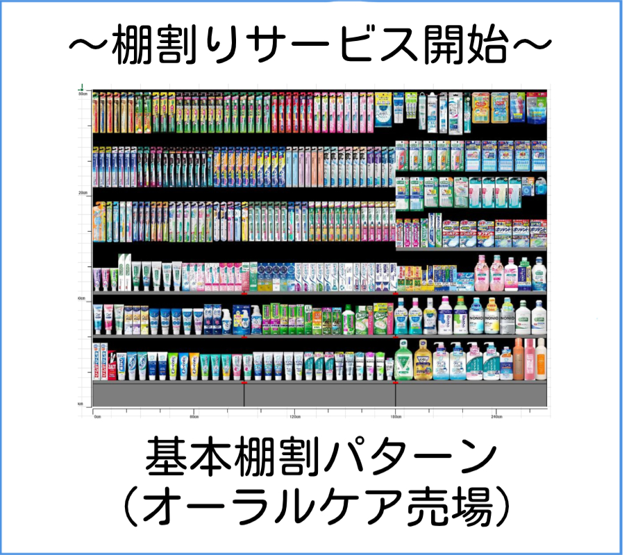 弊社基本棚割パターン（オーラル売場）